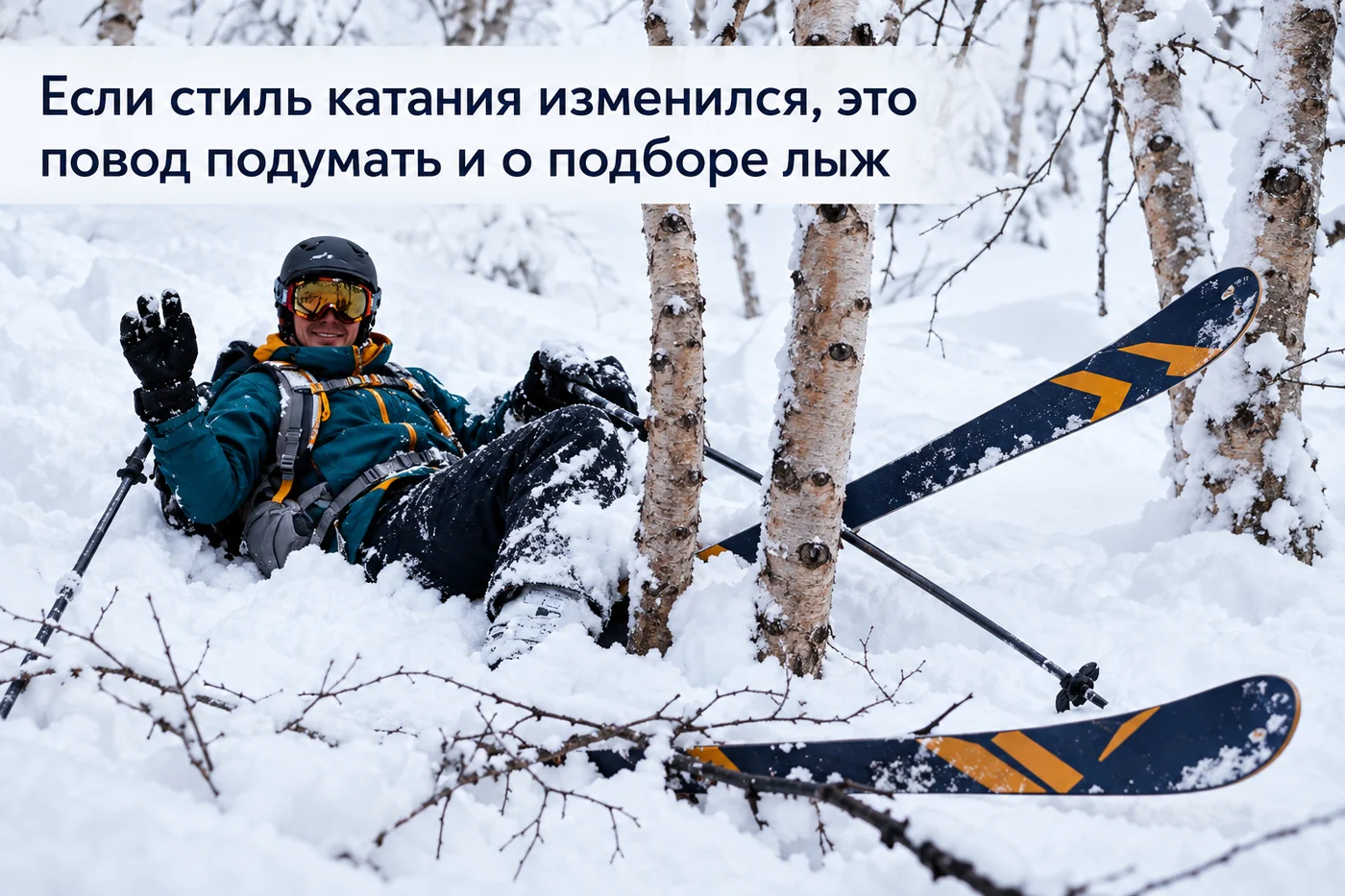 При смене стиля катания может понадобиться другая конструкция лыж.